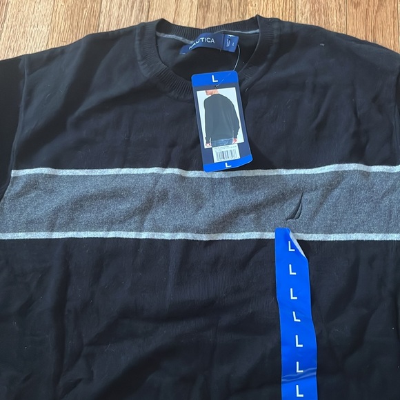 Nautica Men's Long Sleeve Sweater Black Size  large nwt - Picture 5 of 11